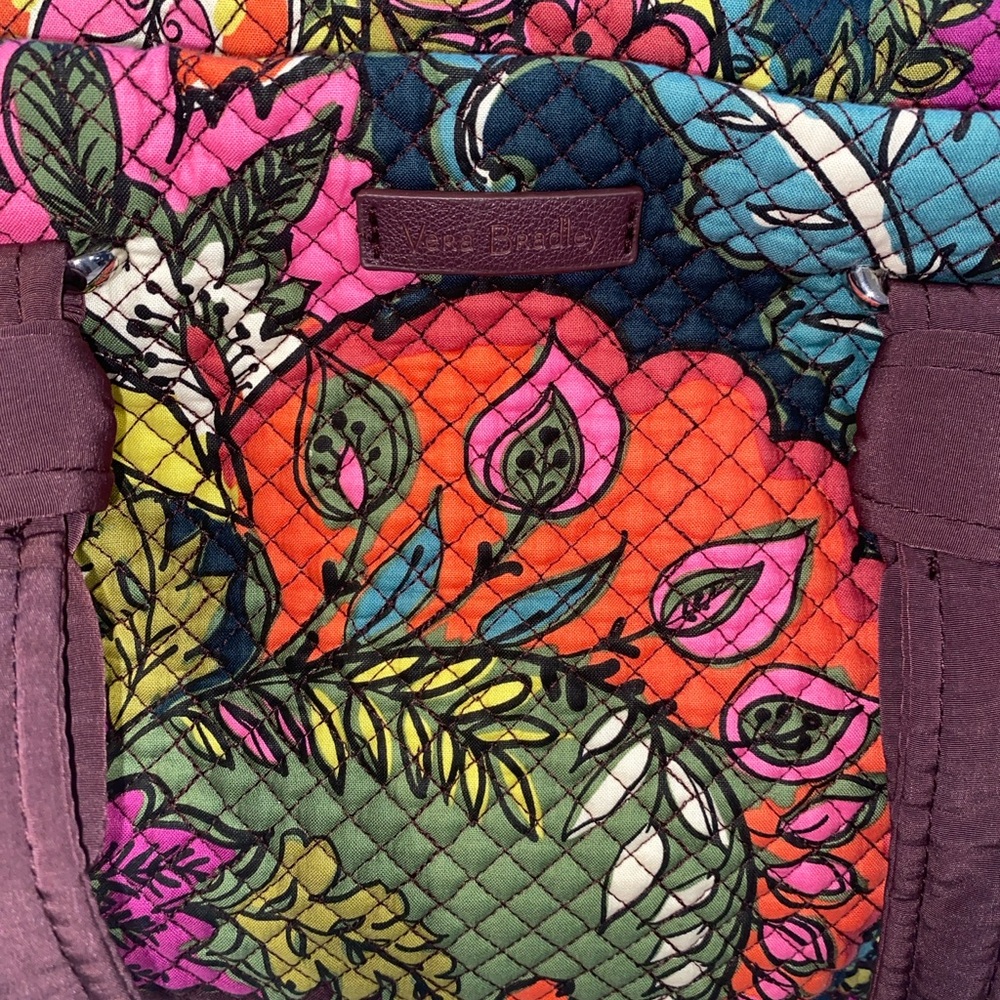 Vera Bradley Hadley East West Tote in Autumn Leaves Pattern - Picture 7 of 9